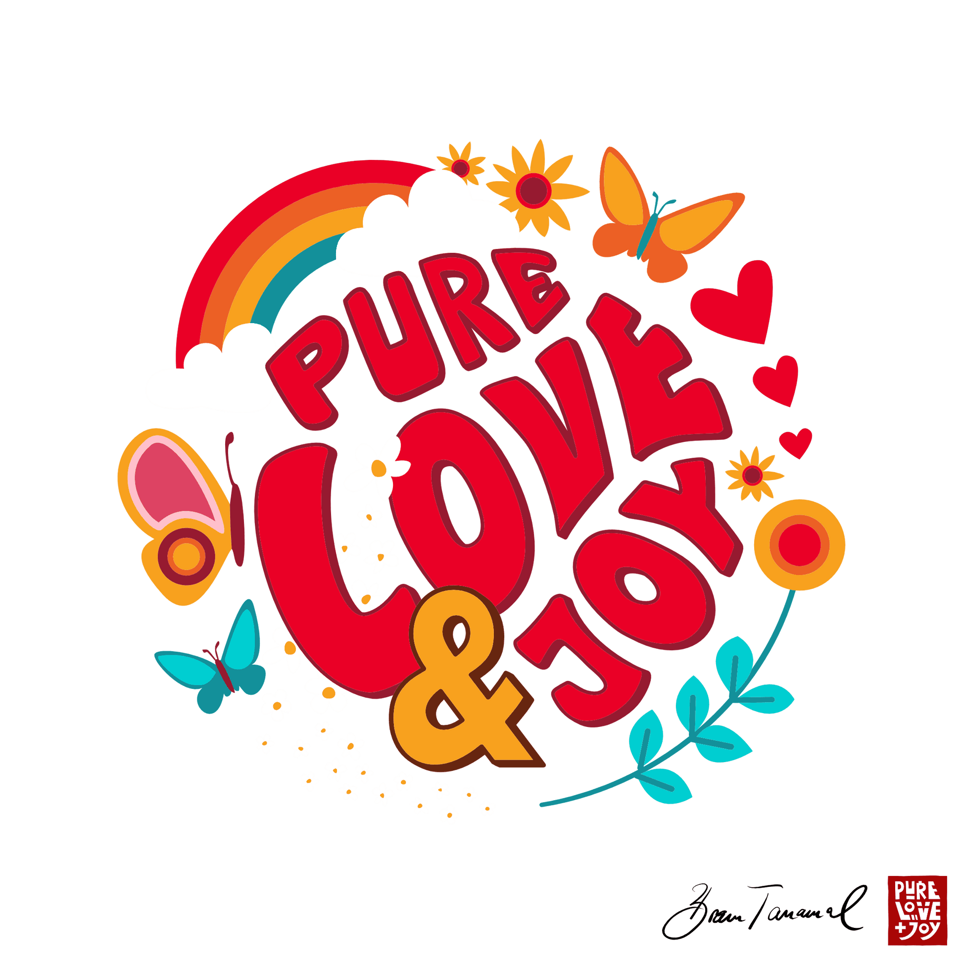 Pure Love and Joy 002. Unisex T-Shirt