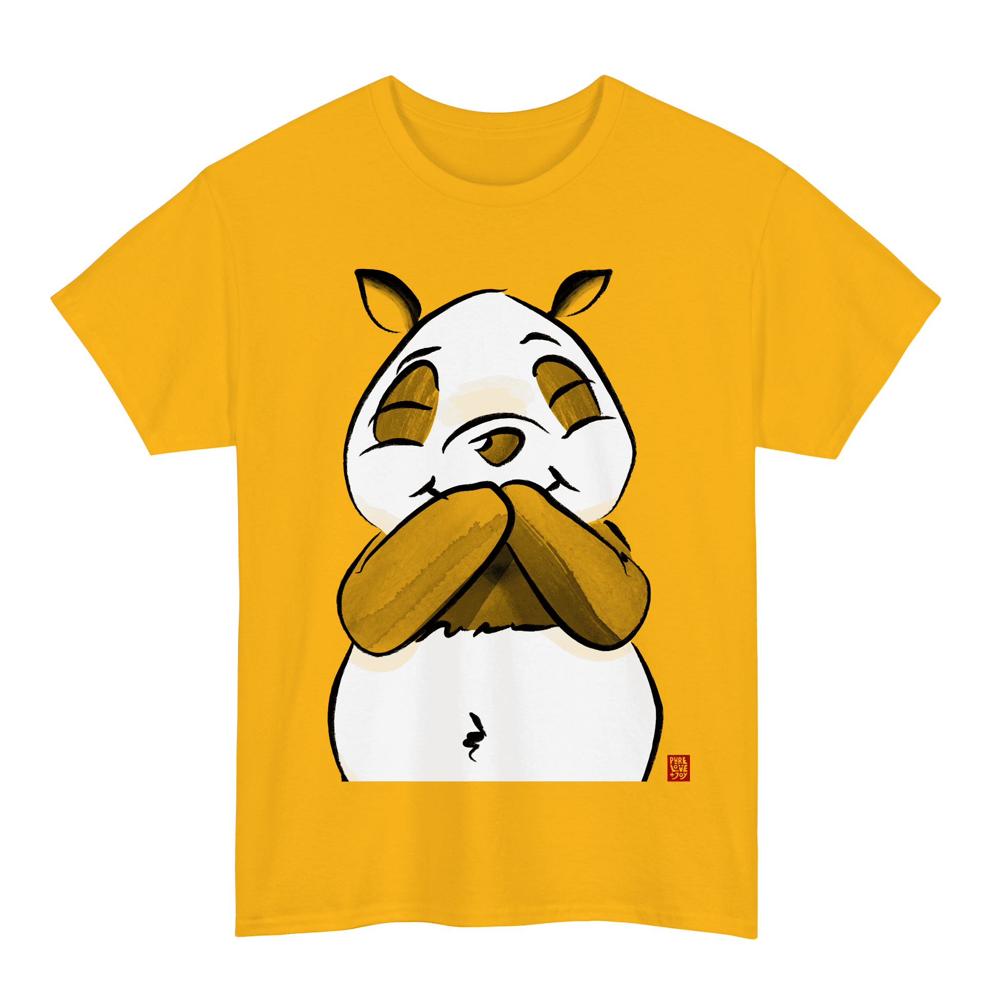 Amused Panda. Unisex T-Shirt.