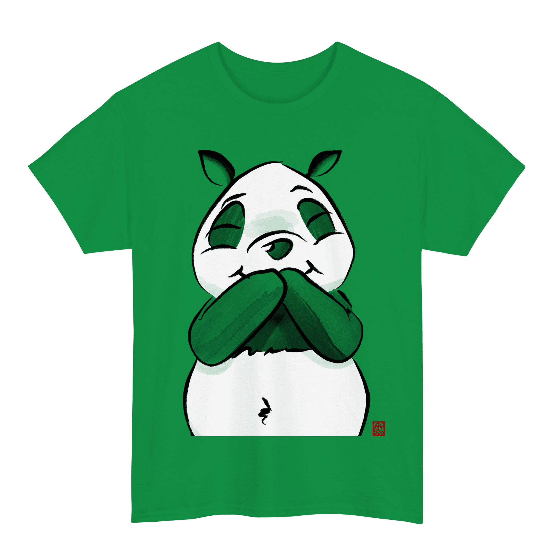Amused Panda. Unisex T-Shirt.