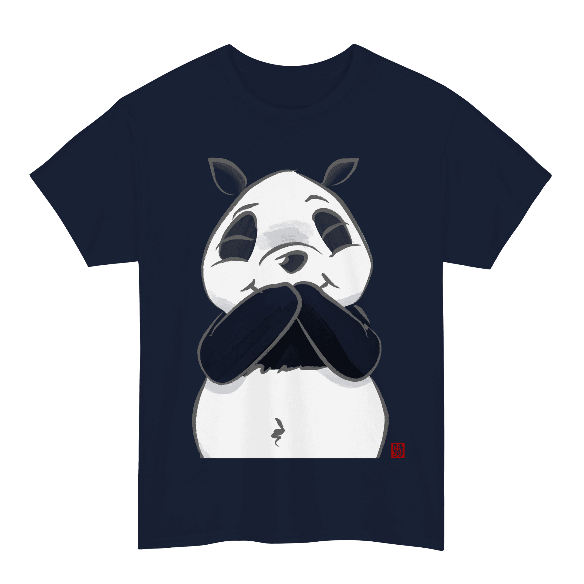 Amused Panda. Unisex T-Shirt.