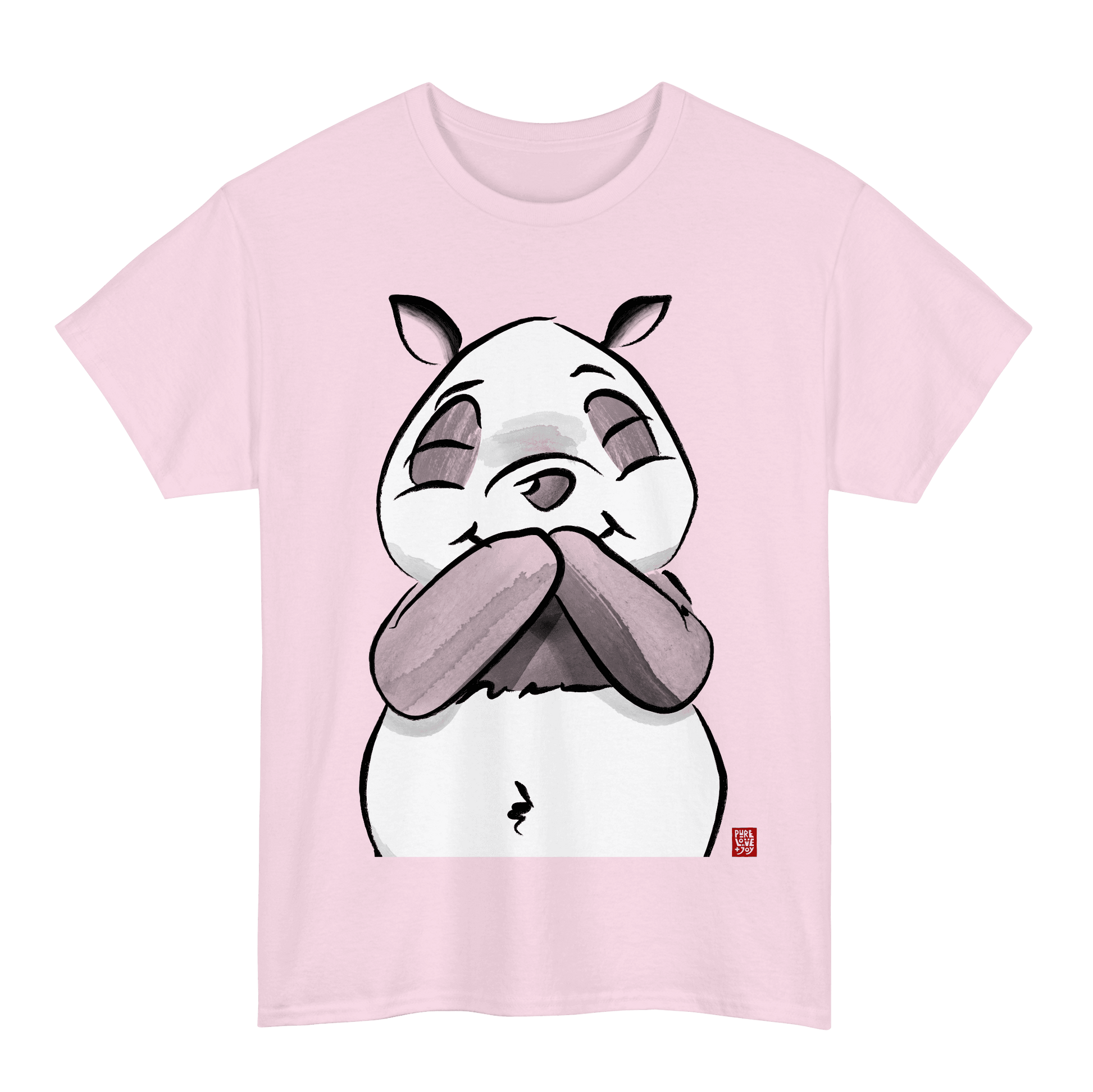 Amused Panda. Unisex T-Shirt.