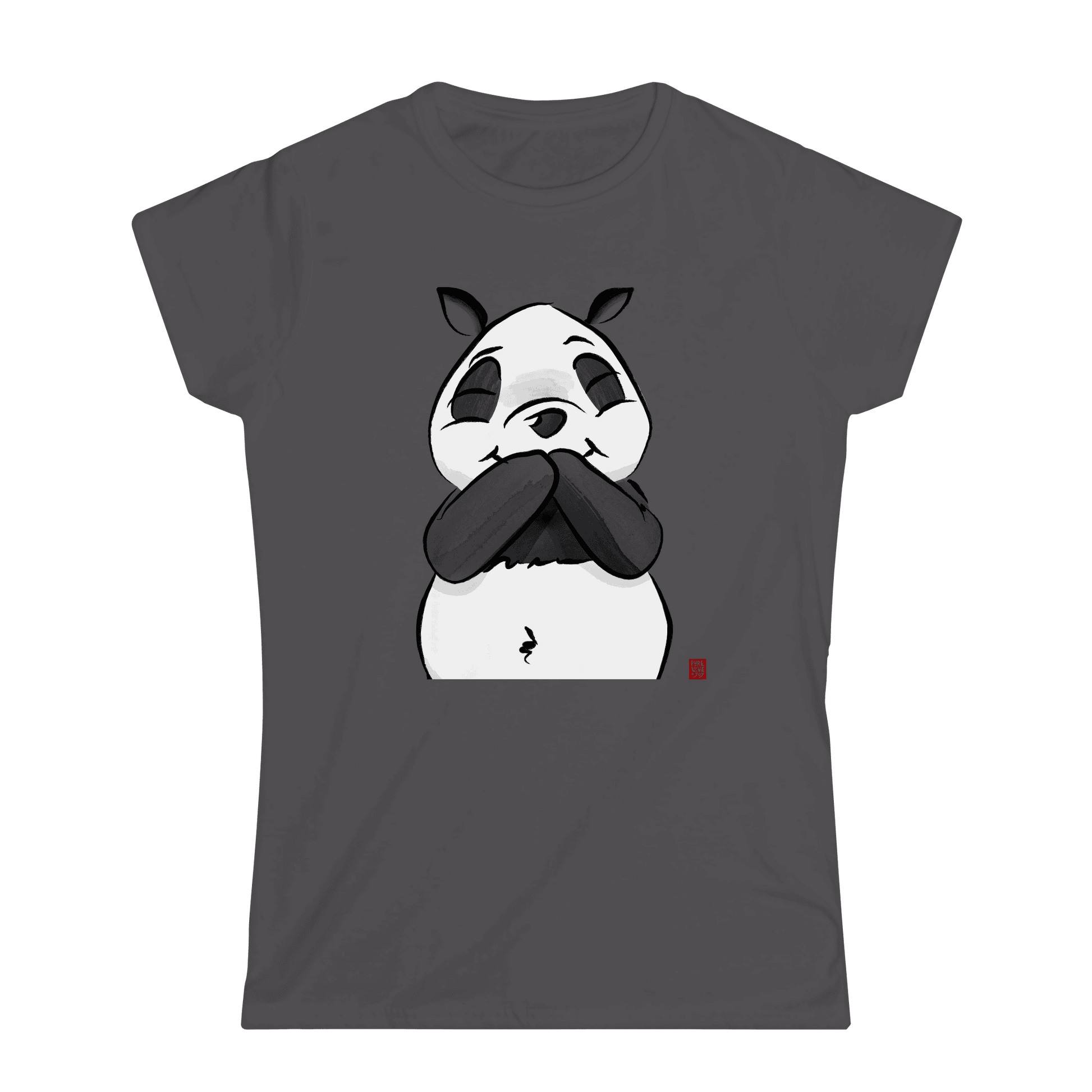 Amüsierter Panda. Frauen T-Shirt.