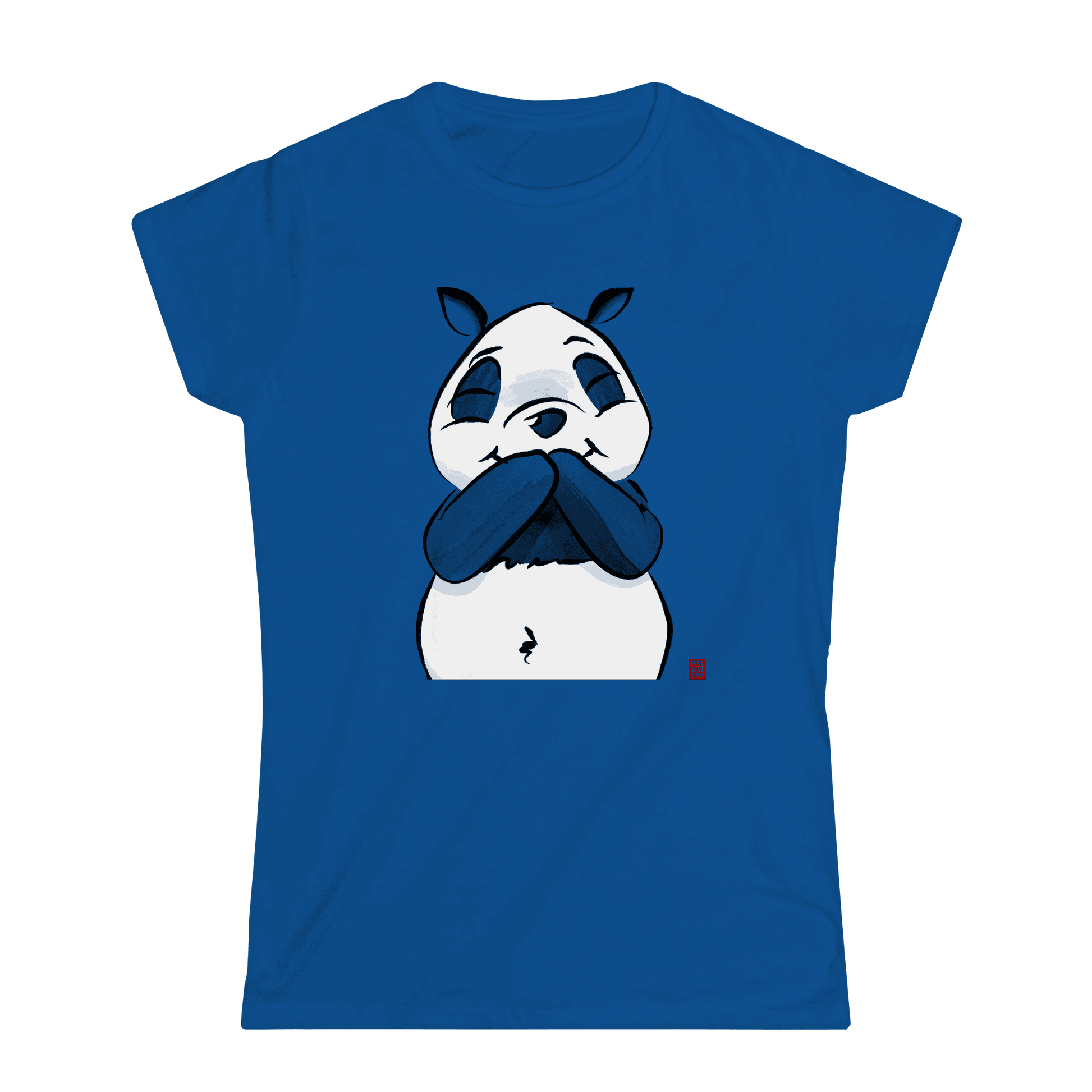 Amüsierter Panda. Frauen T-Shirt.
