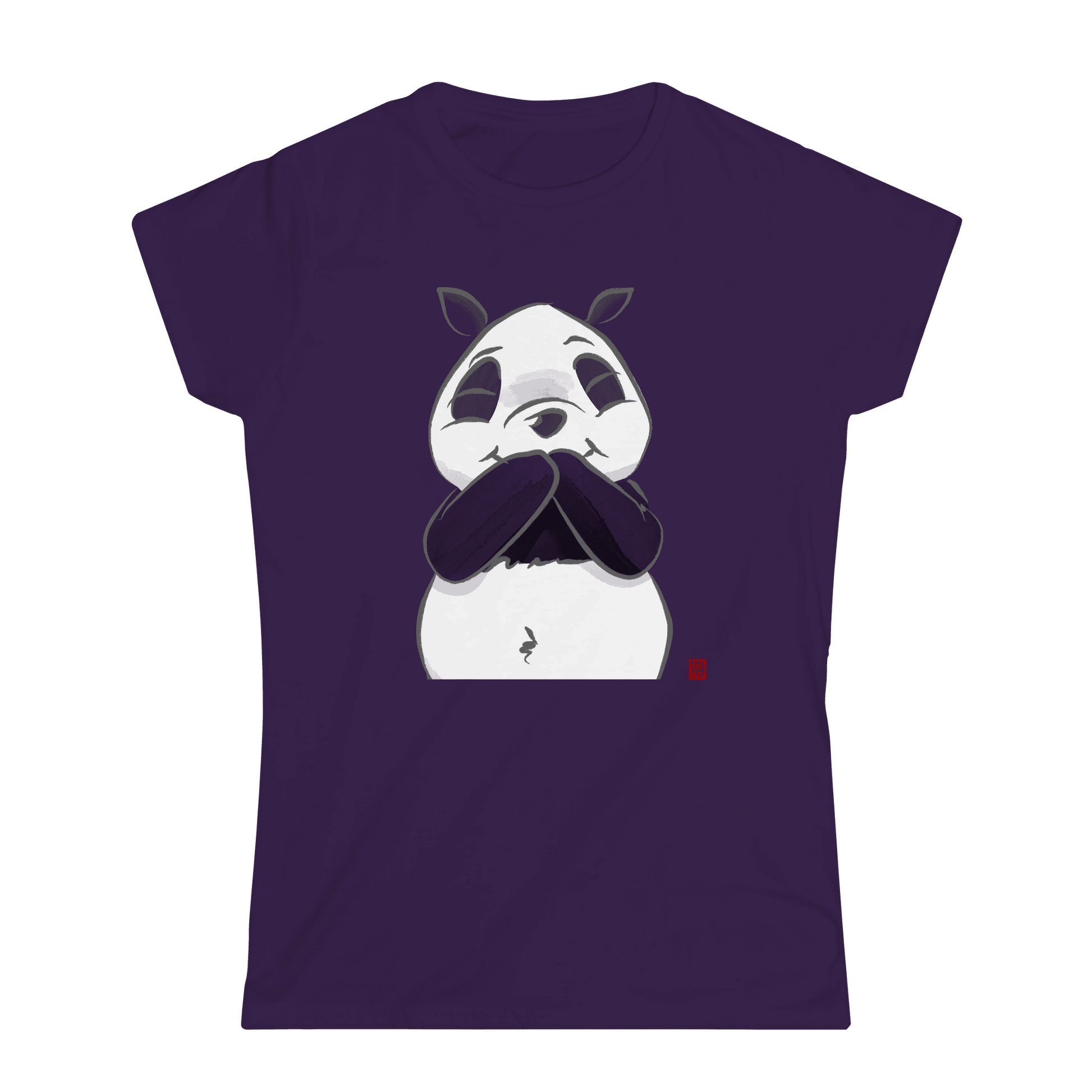 Amüsierter Panda. Frauen T-Shirt.
