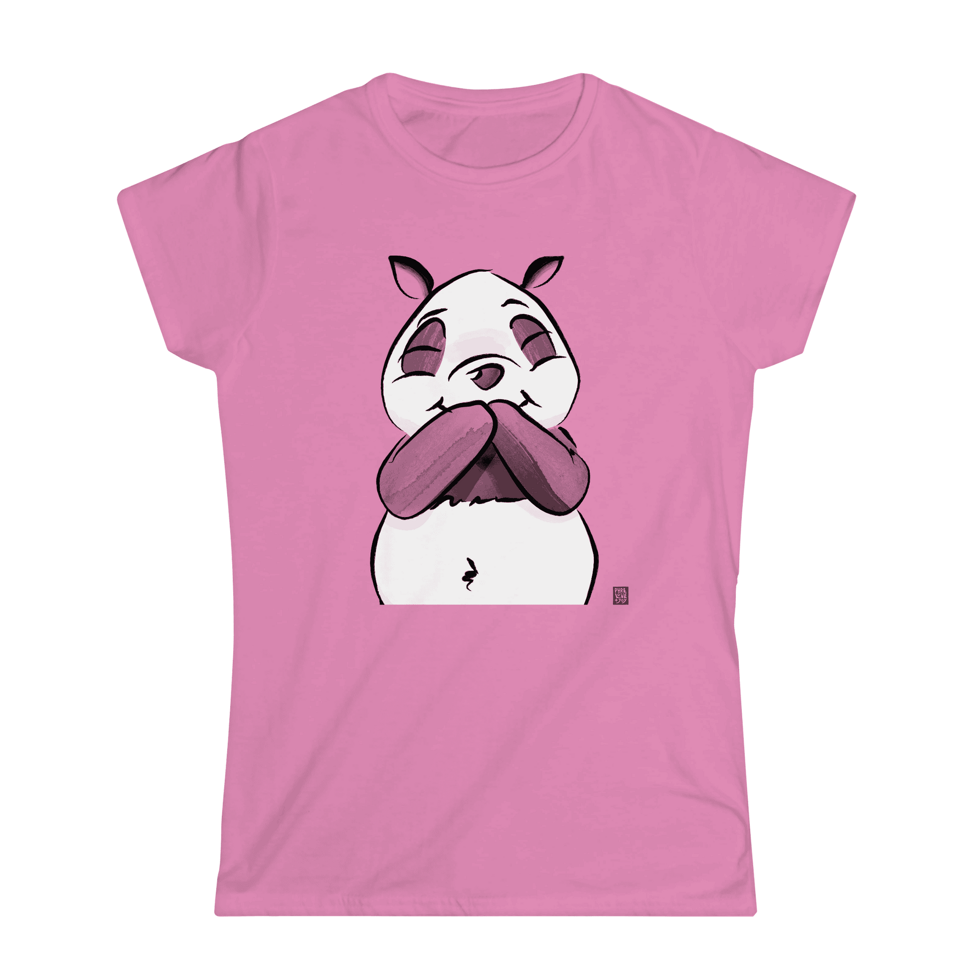 Amüsierter Panda. Frauen T-Shirt.
