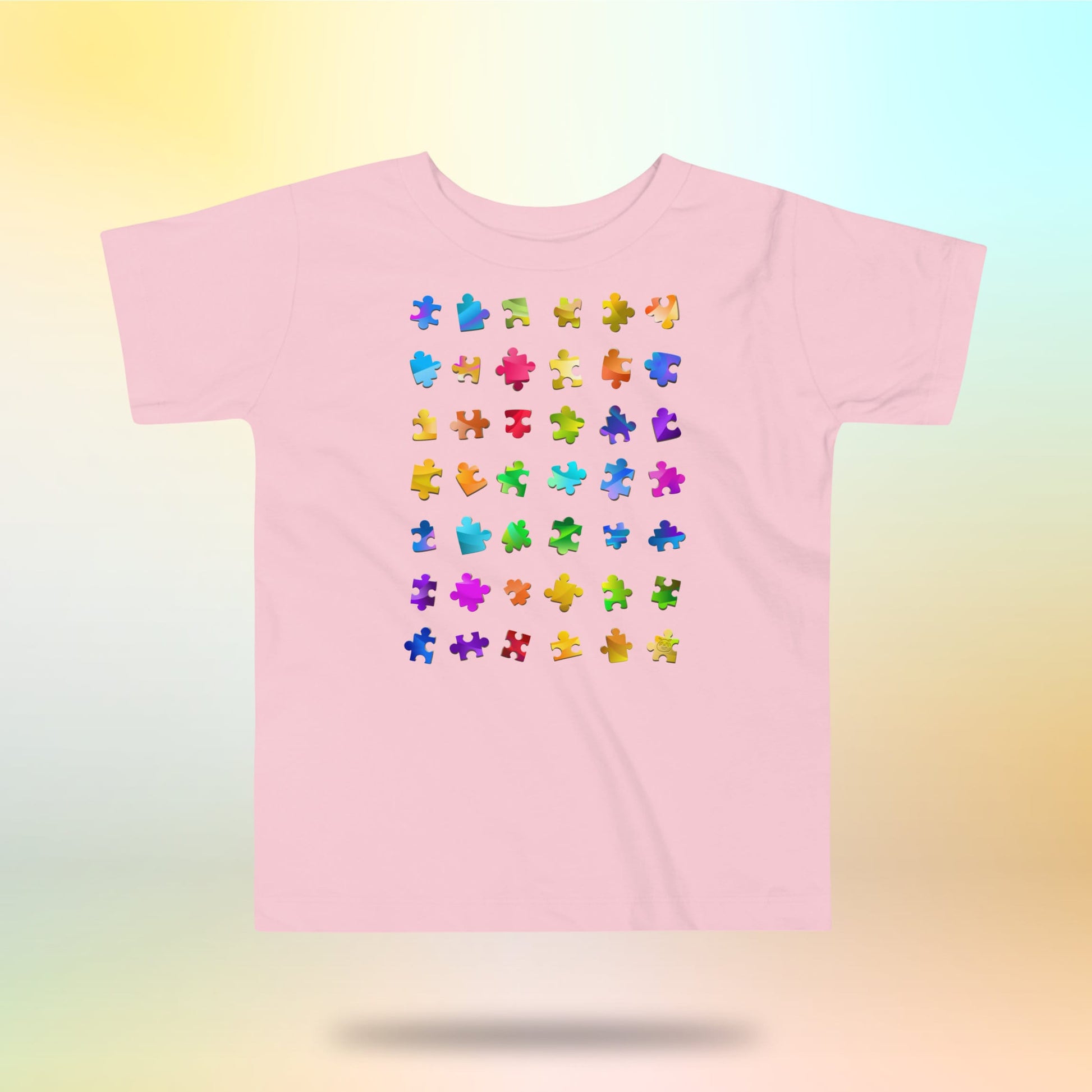 Unity Puzzle. Puzzle Matrix. Toddler T-Shirt. 2-5 Years. Light