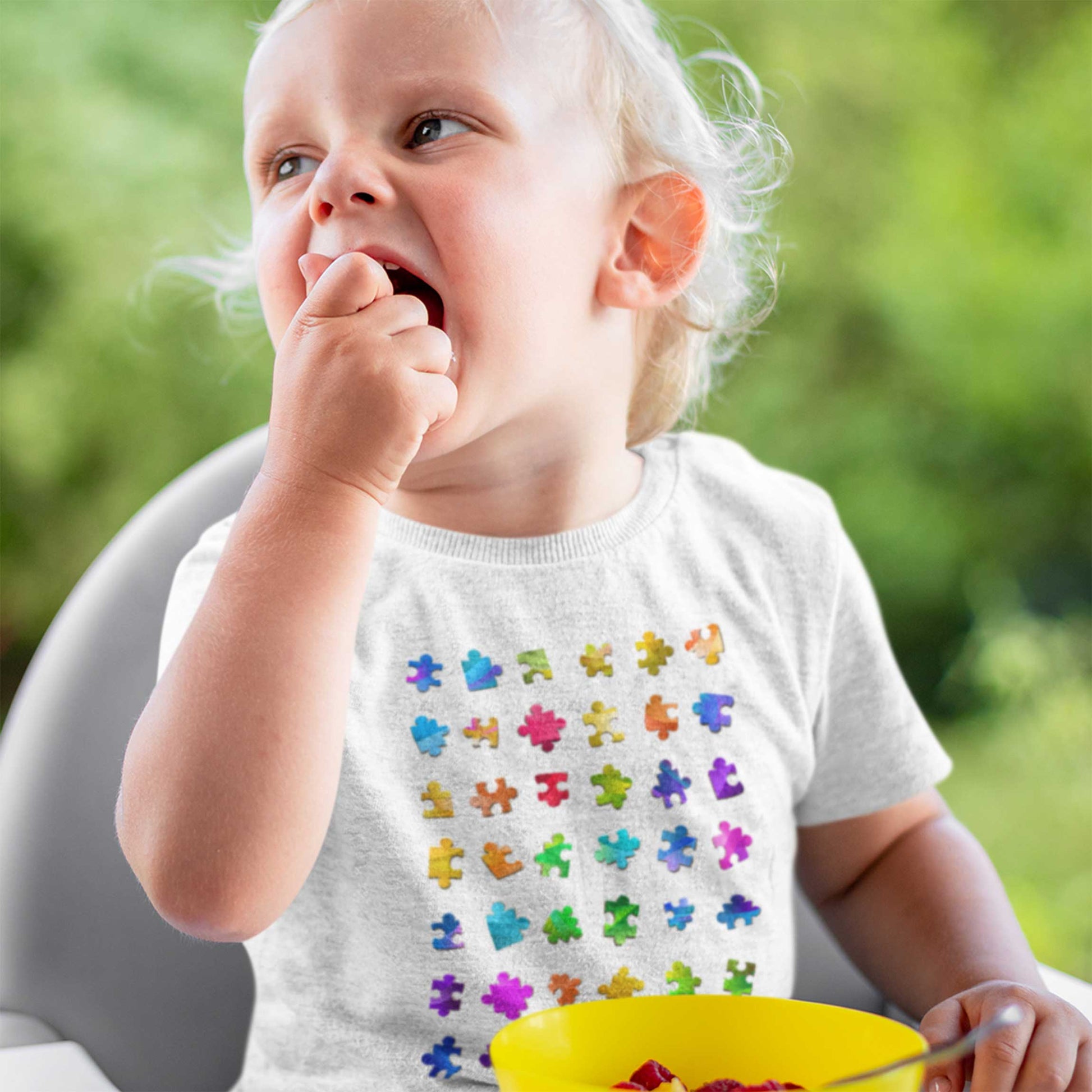 Unity Puzzle. Puzzle Matrix. Toddler T-Shirt. 2-5 Years. Light