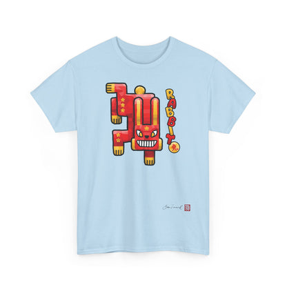 The Rabbit. Chinese zodiac sign rabbit. Polygonal art design. Lucky charm &amp; symbol of gentleness. Unisex T-shirt. Bram Tanamal