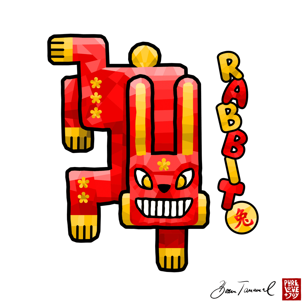 The Rabbit. Chinese zodiac sign
