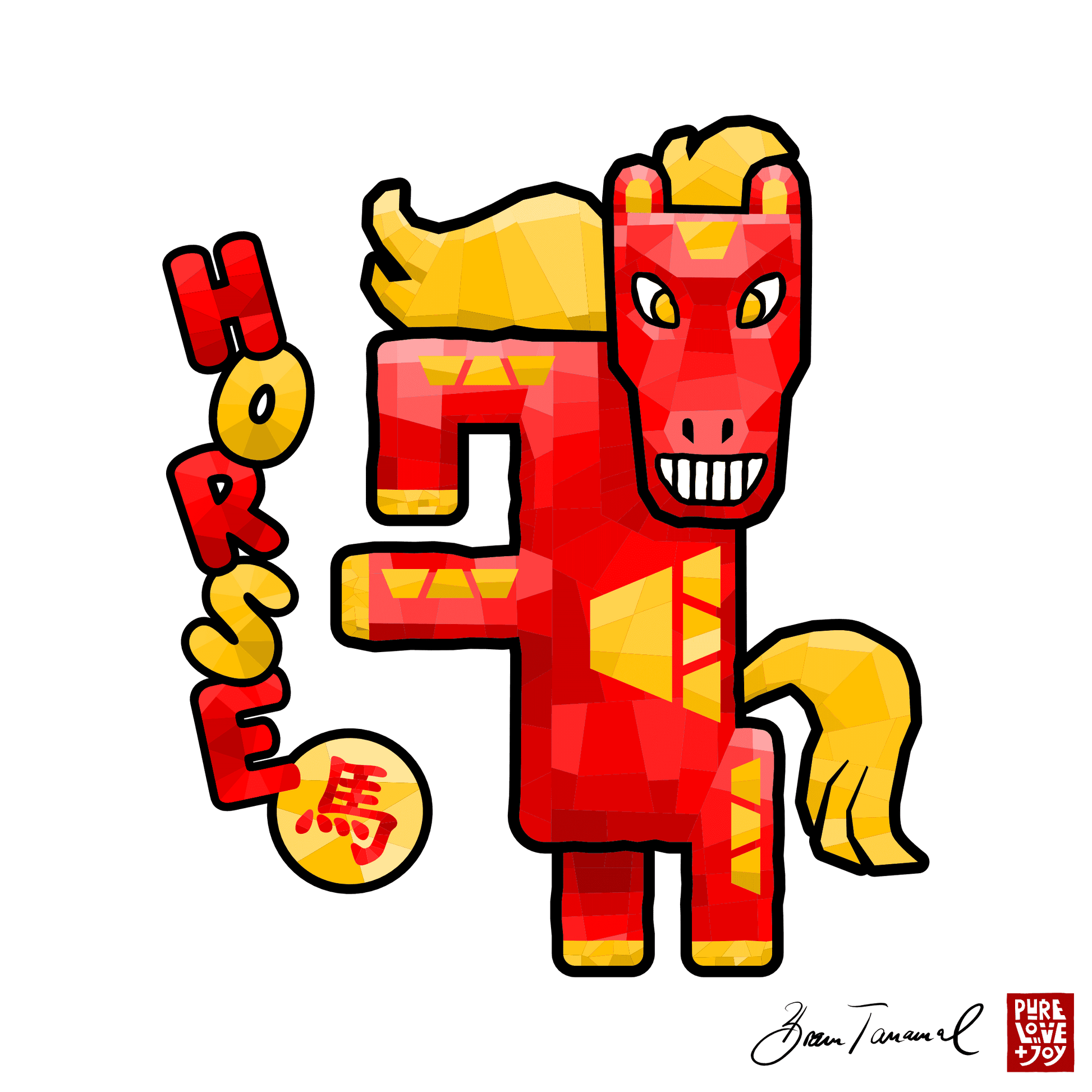 The Horse. Chinese zodiac sign