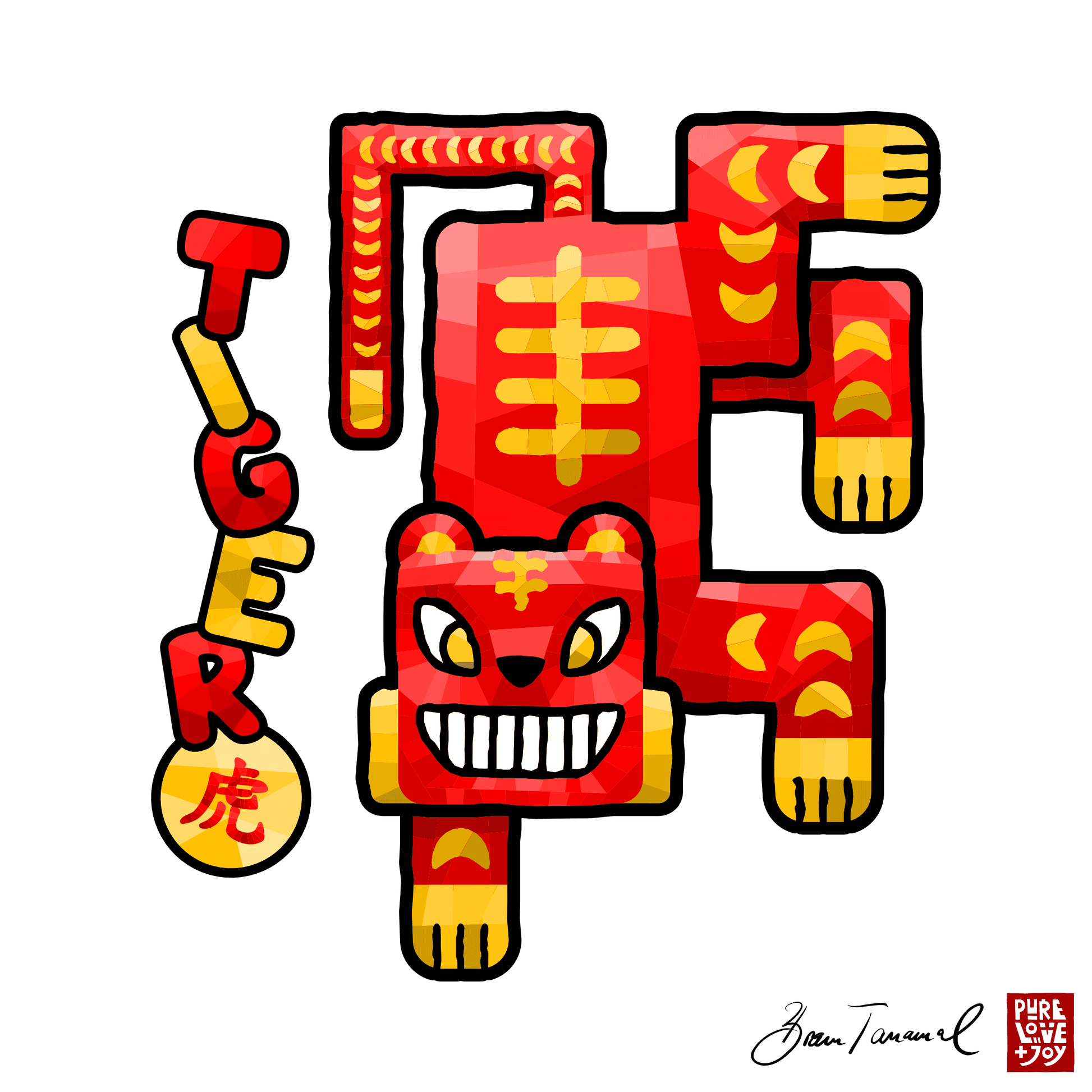 The Tiger. Chinese zodiac sign