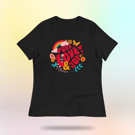Pure Love and Joy (classic). Gute Laune satt! Lockeres Damen-T-Shirt