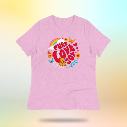 Pure Love and Joy (classic). Have a good mood! Loose women's T-shirt. SE