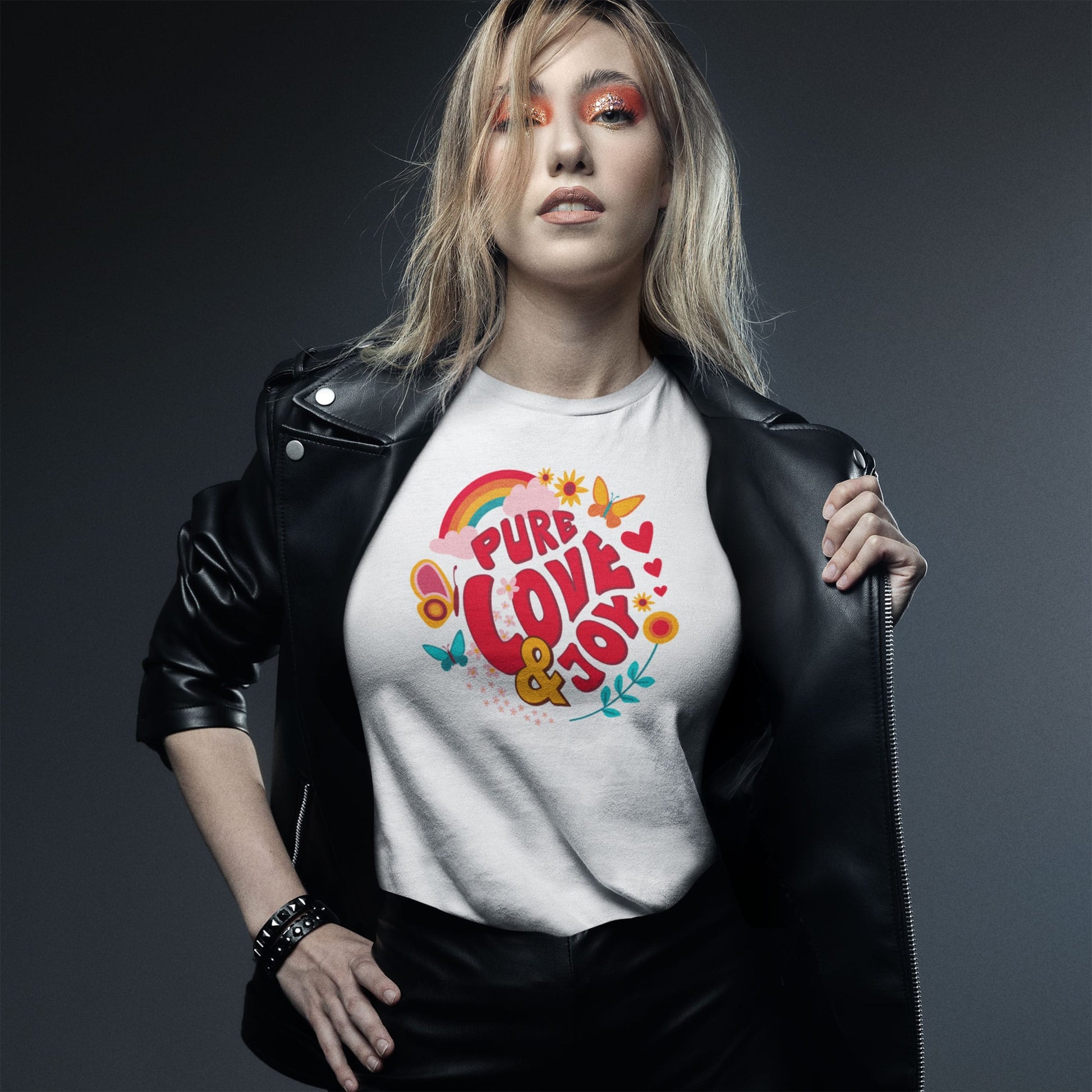 Pure Love and Joy (classic). Have a good mood! Women's loose t-shirt