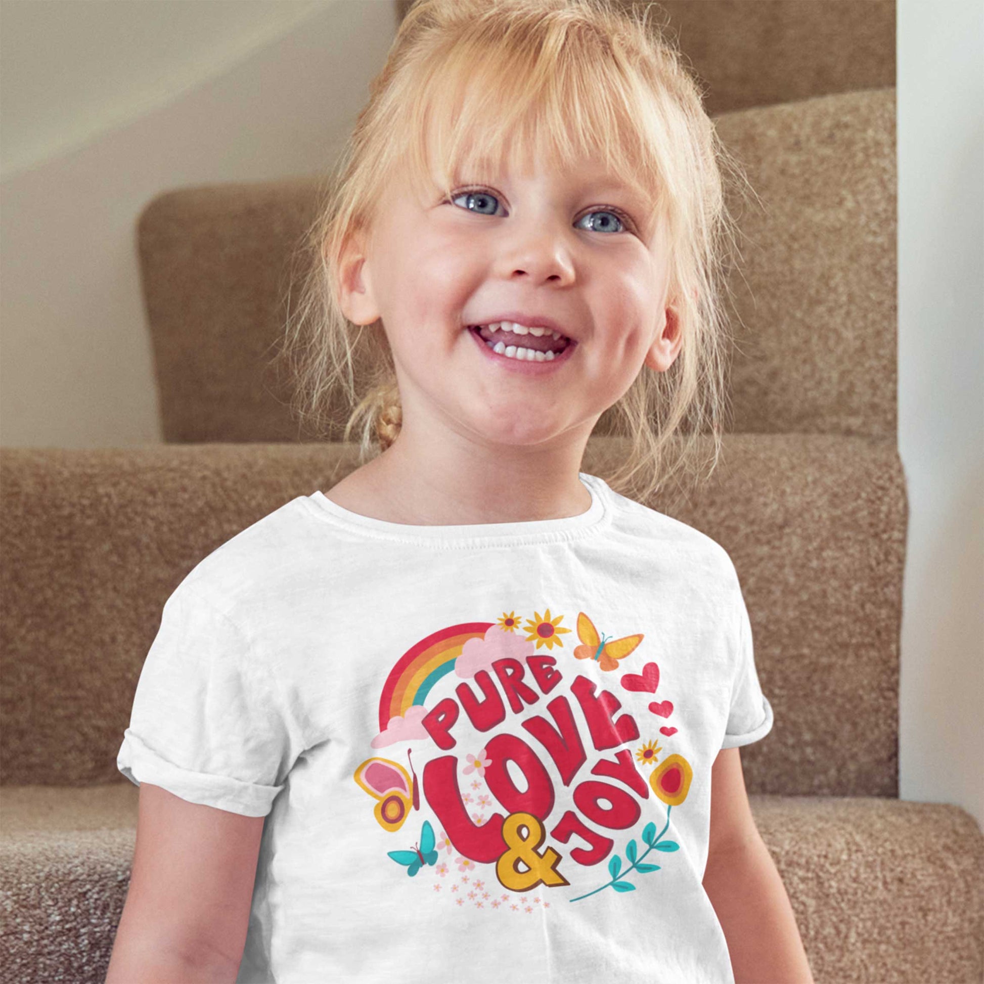 Pure Love and Joy (classic). Inspirational toddler t-shirt. 2-5 years